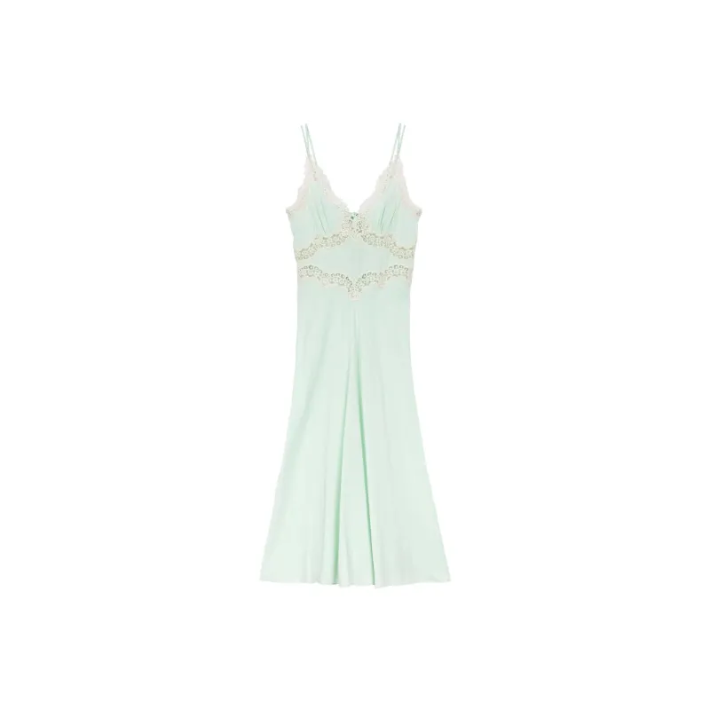 DOEN VENUS DRESS Slip Dresses Women's Mint Cream-0