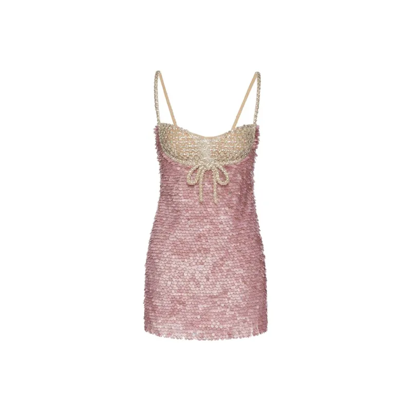 Valentino Slip Dress Women's Pink-0