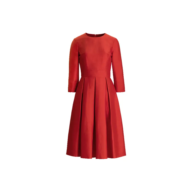 LIZZY Long Sleeved Dress Women's Red-0