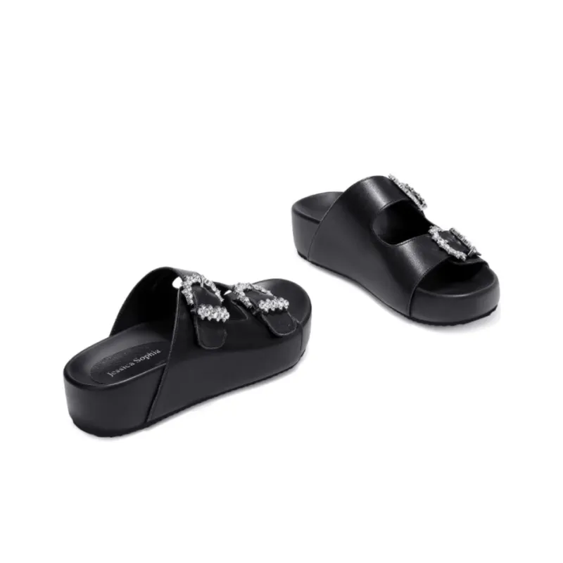 JESSICA SOPHIA Metal Odor Resistant Slide Slippers Women's-1