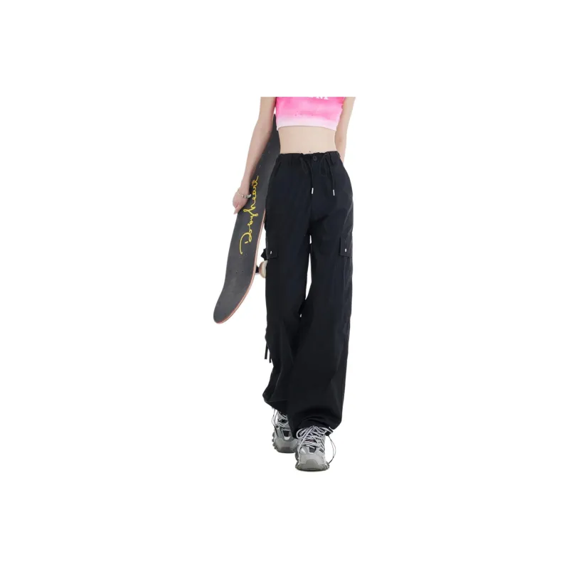 Menglaini Casual Pants Women's Black-0
