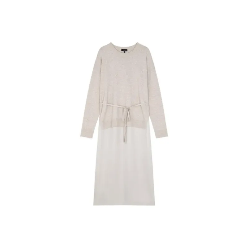 THEORY Long-Sleeved Dresses Women's Beige-0
