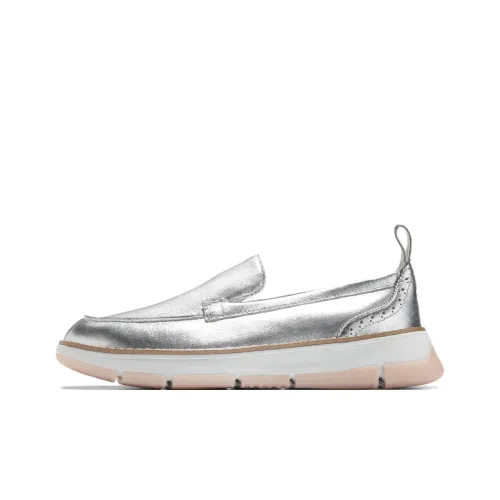 COLE HAAN Zerogrand Collection Loafers Women's Silver