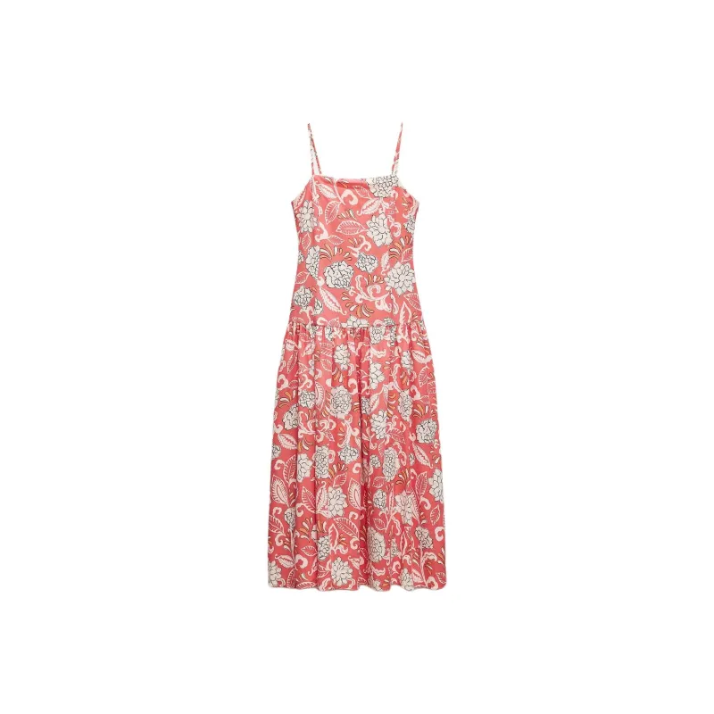 ZARA Slip Dresses Women's Red-0