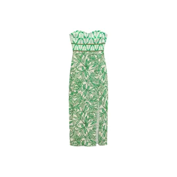 ZARA Sleeveless Dress Women's Green