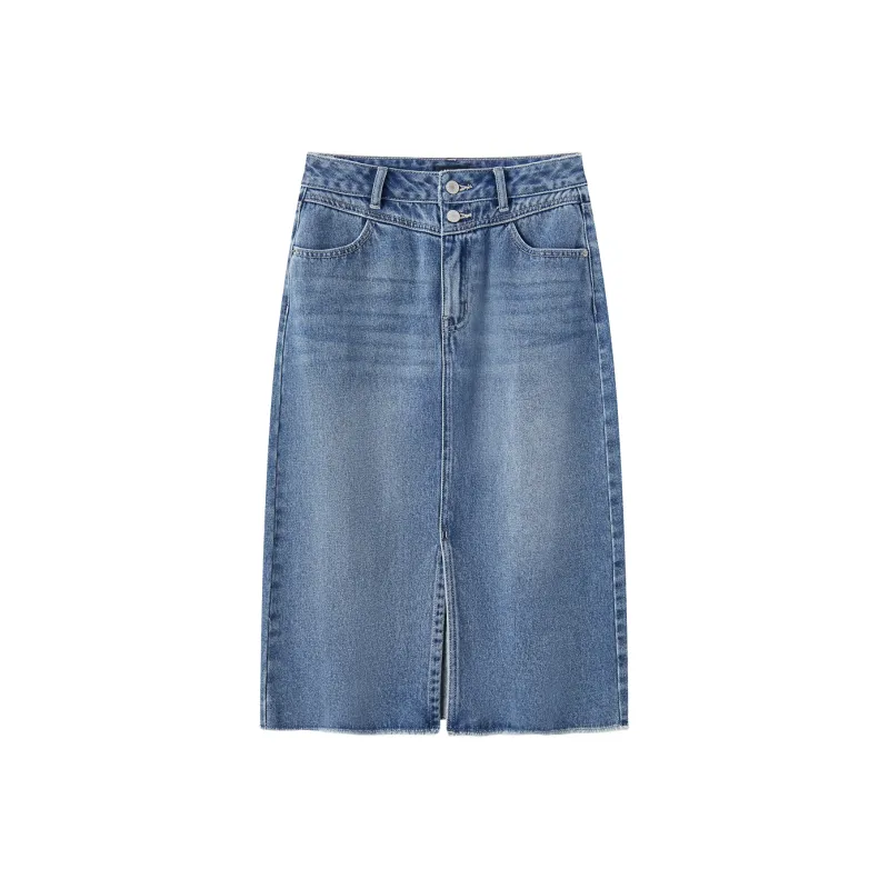 SEM/R Denim Long Skirts Women's-7