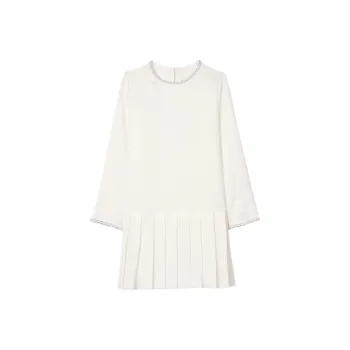 Sandro Beaded Satin Mini Dress