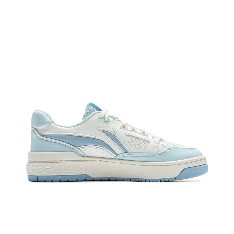 LiNing New Arrival Anti Slip Wear Resistant Low Top Skateboard Shoes Unisex White Blue-1