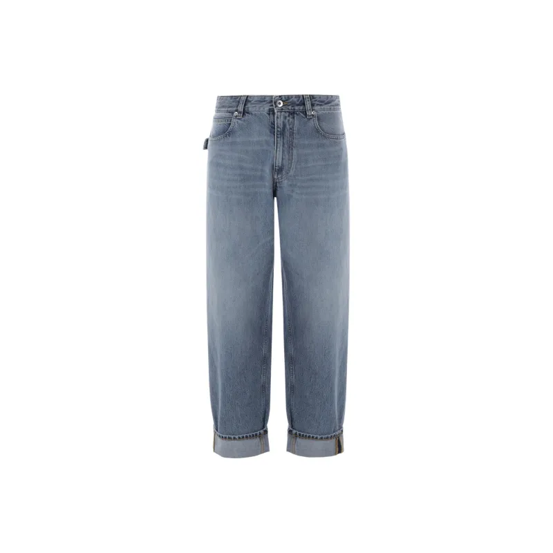 Bottega Veneta High Waisted Relaxed Fit Jeans-0