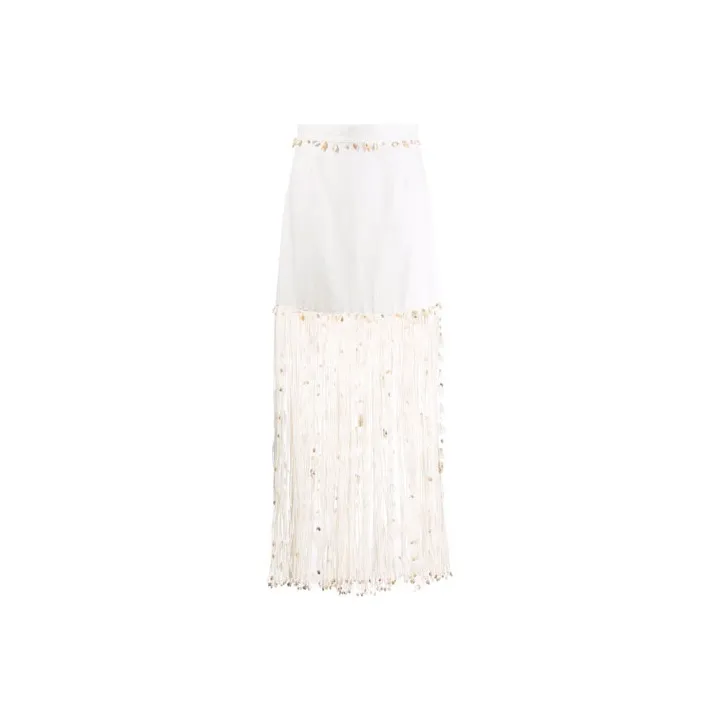 Zimmermann Casual Long Skirts Women's White-0