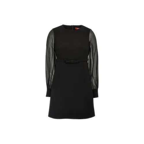 MaxMara Studio Ritmo Crewneck Long Sleeved Dress