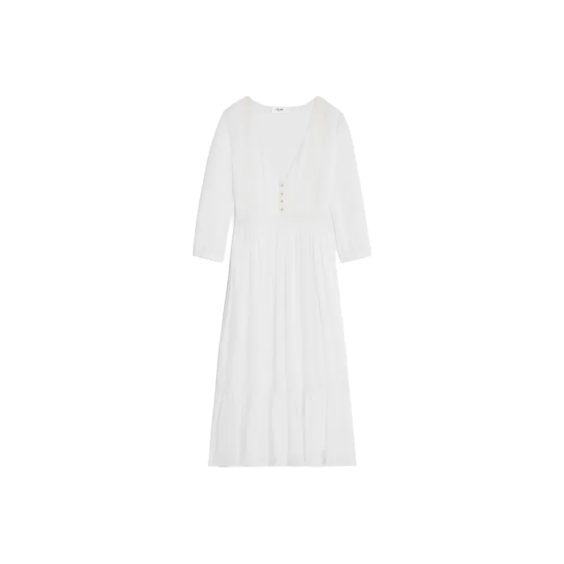 CELINE Maxi Dress In Cotton Twill-0