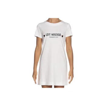 LOVE MOSCHINO Short Sleeved Dresses Women's White