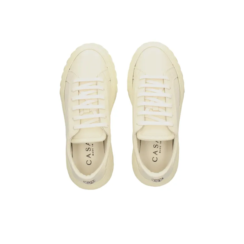 Casadei Low Top Skateboard Shoes Women's Milk-4