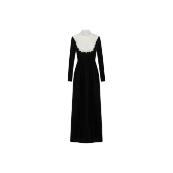 DIOR SS25 Long Sleeved Dress Women's Black