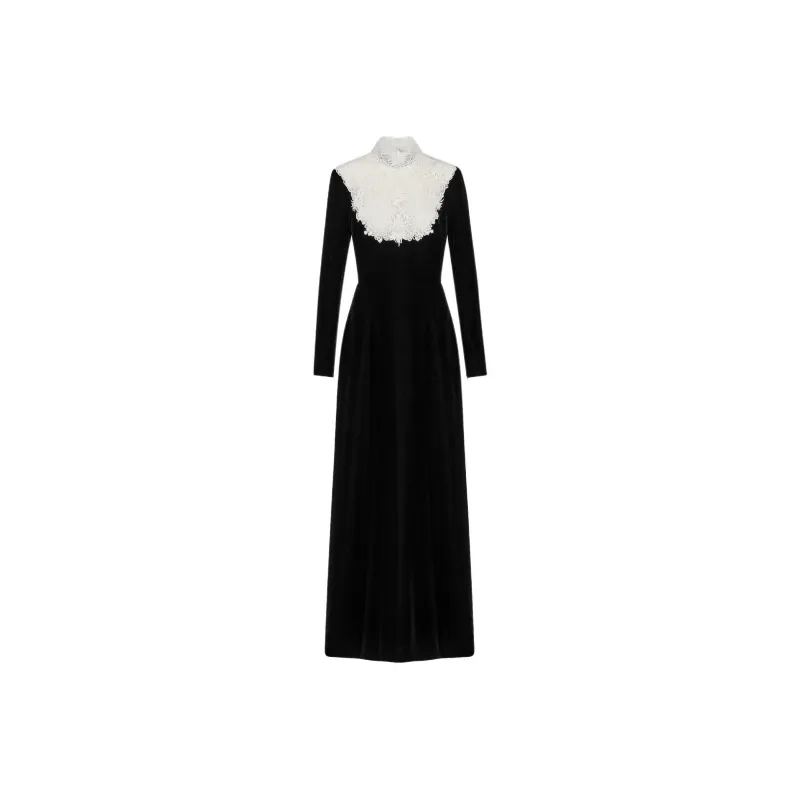 DIOR SS25 Long Sleeved Dress Women's Black-0