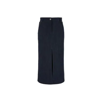 GIORGIO ARMANI High-waisted Denim Midi Skirt