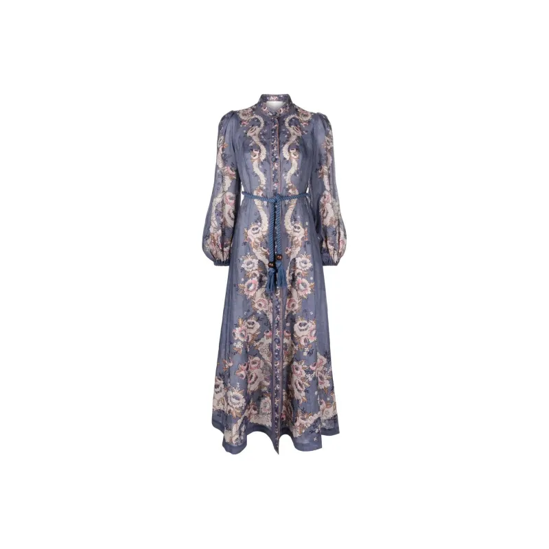 Zimmermann Long-Sleeved Dresses Women's Purple-0