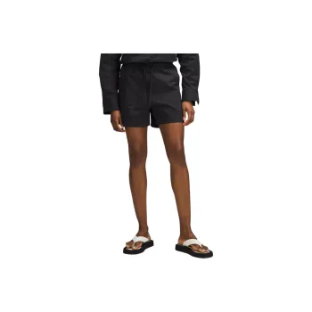 Lululemon Cotton-BlendPoplin High-Rise Short 4' Casual Shorts Women's