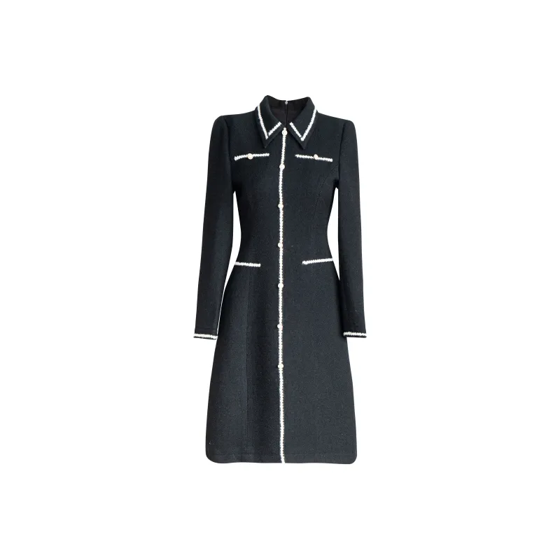 ROEYSHOUSE Long Sleeved Dress Women's Black-0