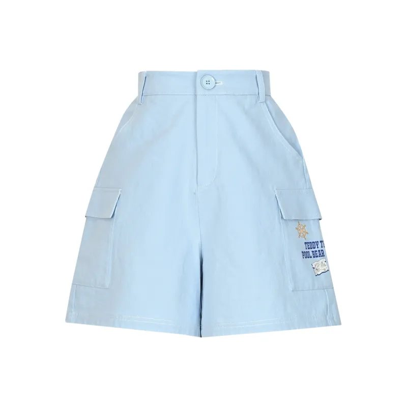 SNBL Casual Shorts Women's Blue-0