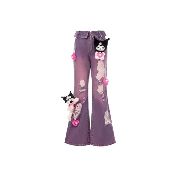 13 DEMARZO x Sanrio/ Jeans Women's Purple
