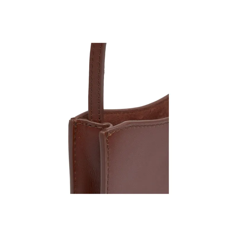 A.P.C Jamie Cow Leather Shoulder Bag, Crossbody Bag Women's Brown-3