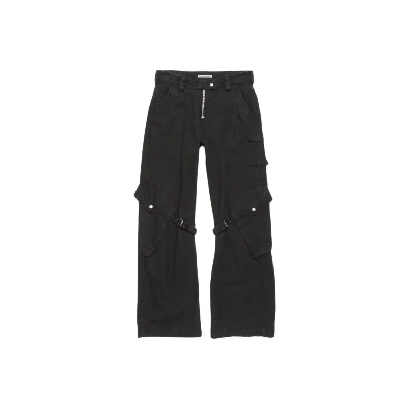 Acne Studios FW24 Cargo Pants Women's Charcoal Gray-0