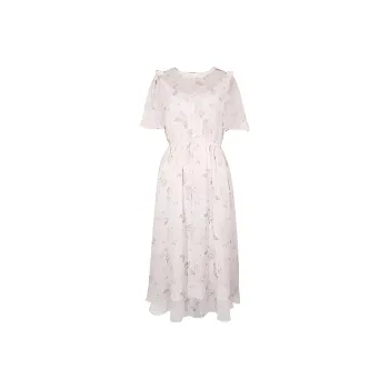 3COLOUR Short-Sleeved Dresses Women's White Purple