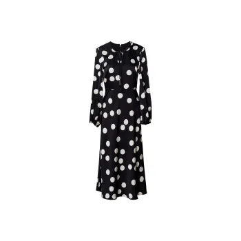 ROEYSHOUSE Long Sleeved Dresses Women's Polka Dot