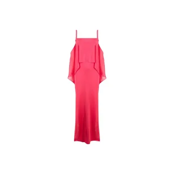 TOM FORD Spaghetti Strap Ruffled Maxi Dress