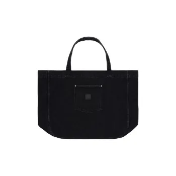 Carhartt WIP Cotton Tote Bag, Shopping Bag, Handbag Men's Black
