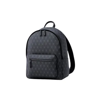 FION Mountain And Sea Journey Series Backpack Artificial Leather Men's Classic Black