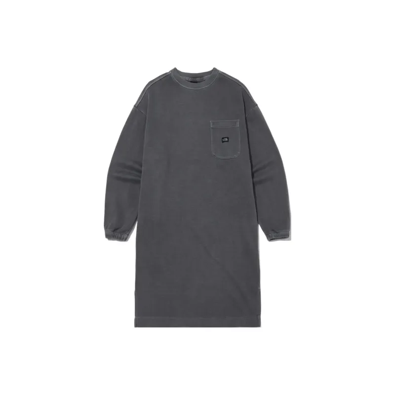 THE NORTH FACE Long Sleeved Dresses Women's Dark Gray-0