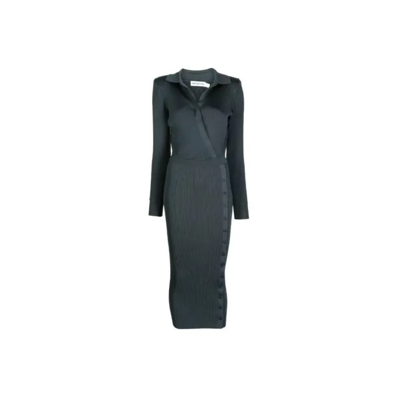 Self portrait Long Sleeved Dresses Women's Green-0