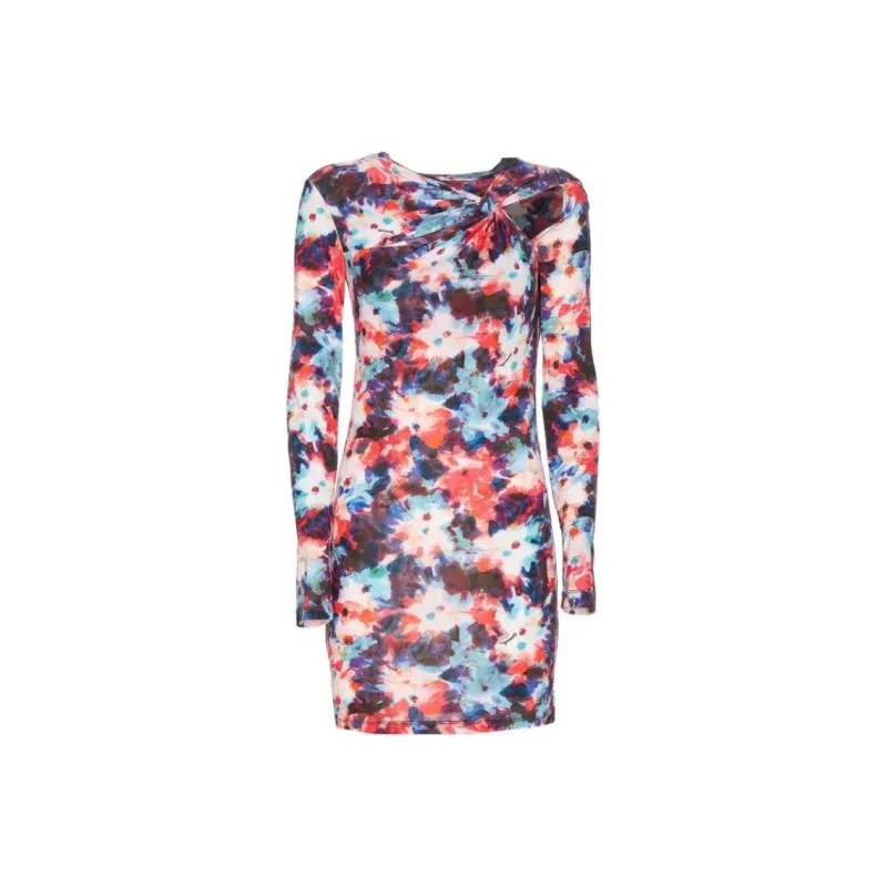 Patrizia Pepe Asymmetric Neck Draped Dress-0