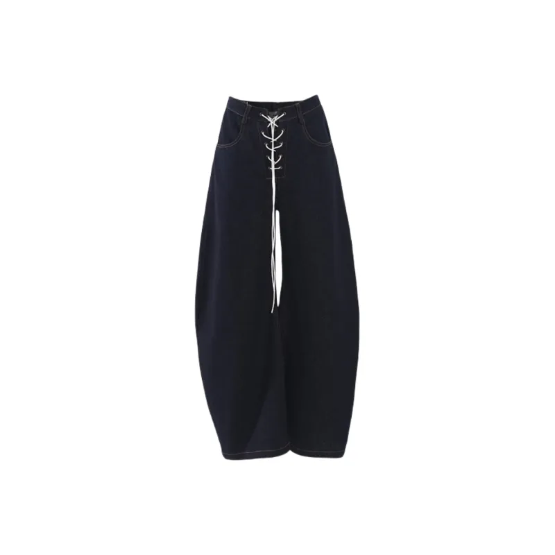 YINLEI Jeans Women's Dark Blue-0