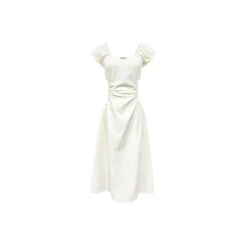 PAIN OR PLEASURE Short Sleeved Dress Women's Apricot