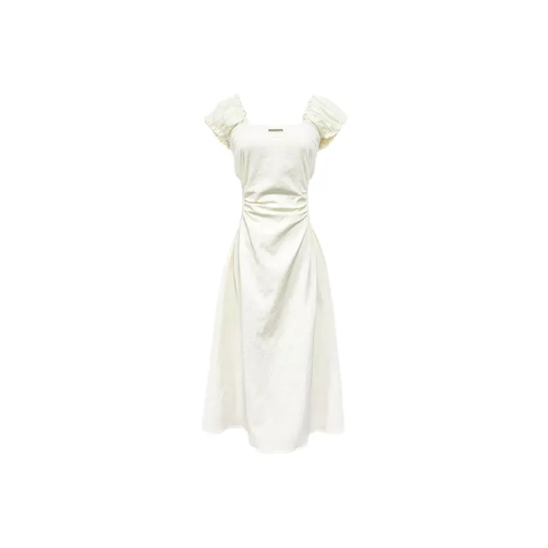 PAIN OR PLEASURE Short Sleeved Dress Women's Apricot-0