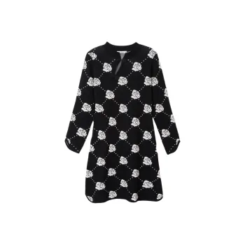 FAWENXIANGZI Long Sleeved Dress Women's