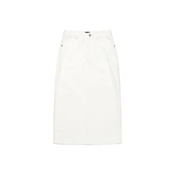Lee Denim Long Skirts Women's White