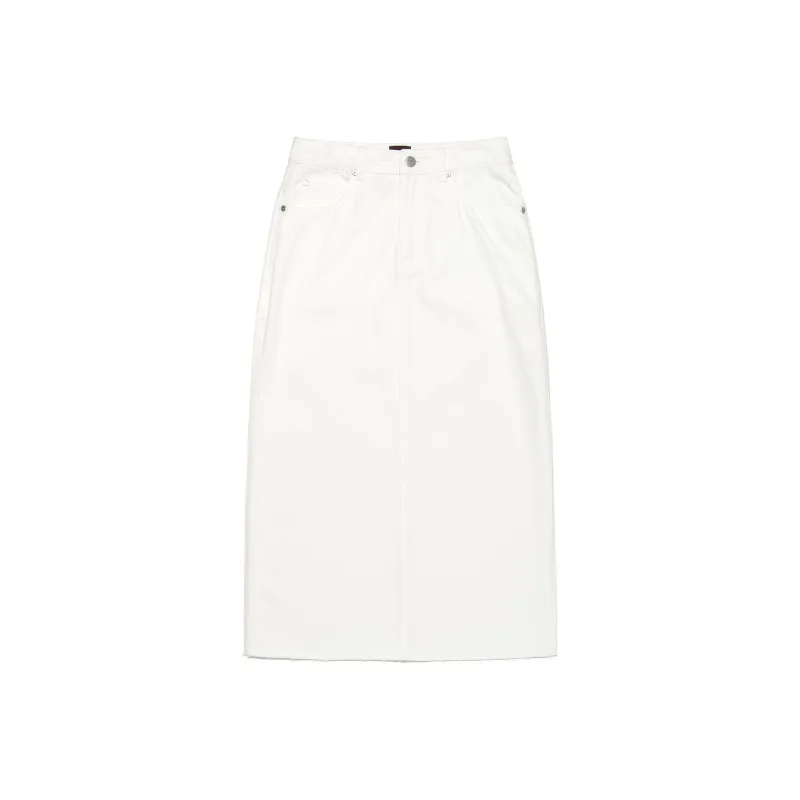 Lee Denim Long Skirts Women's White-0