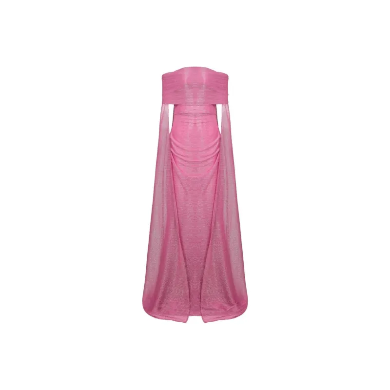 Talbot Runhof Short-Sleeved Dresses Women's Pink-0