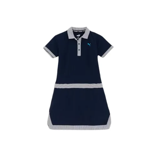 PUMA Short Sleeved Dresses Women's Marine Blue