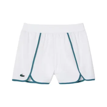 LACOSTE Casual Shorts Women's White/Blue