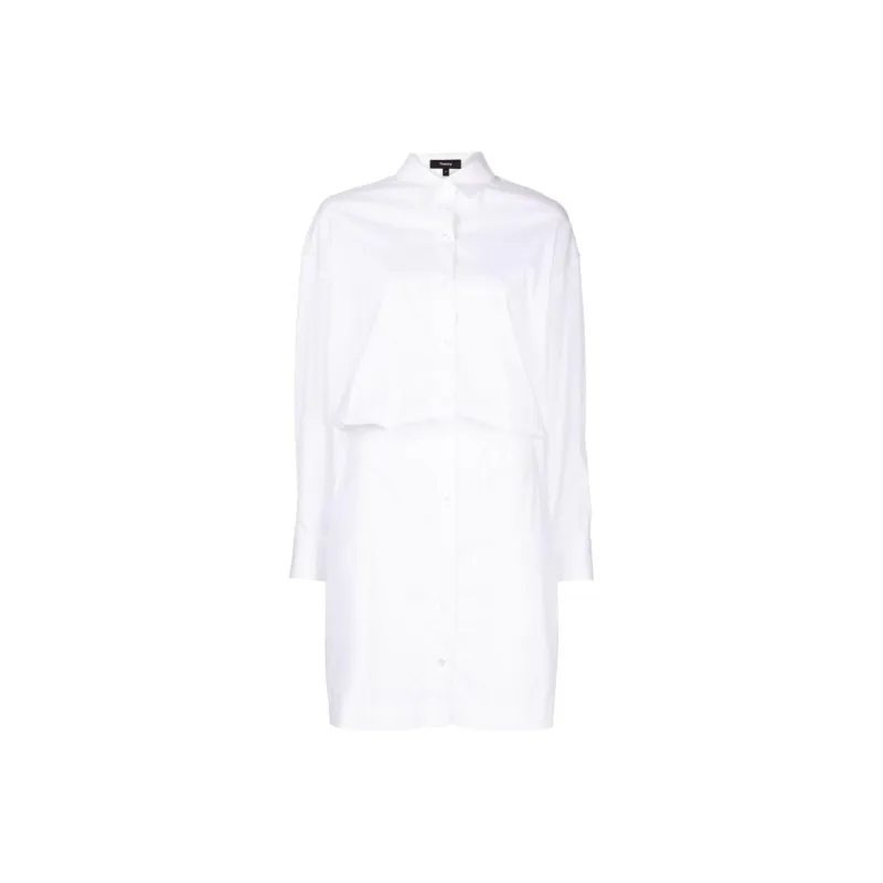 THEORY Long-sleeve Shirt Dress-0