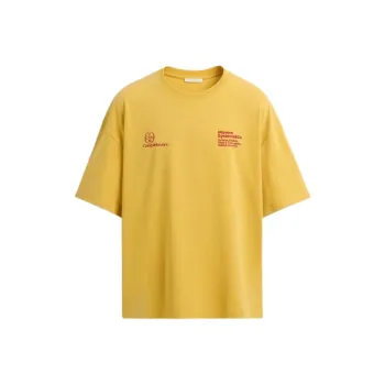 ZARA T Shirts Men Mustard