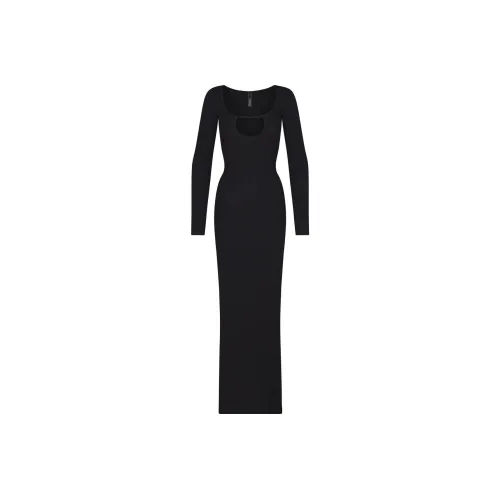Skims Long-Sleeved Dresses Women's Onyx/ONYX