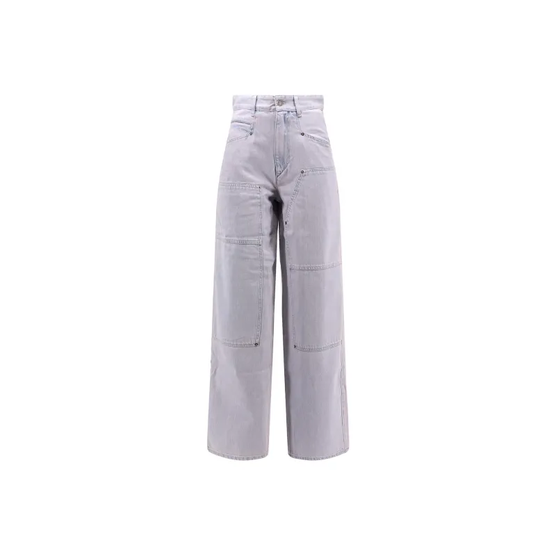 ISABEL MARANT ETOILE ISABEL MARANT ETOILE Ophra Loose Fit Fine Denim Jeans-0