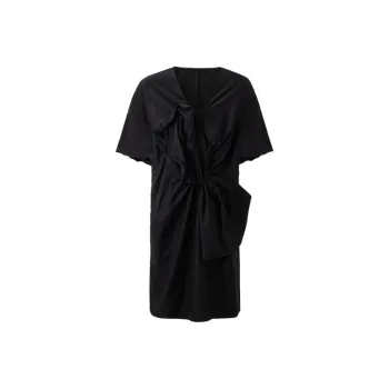 Self Who Short Sleeved Dress Women's Black